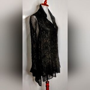 ELEGANT SHEER SILK TUNIC